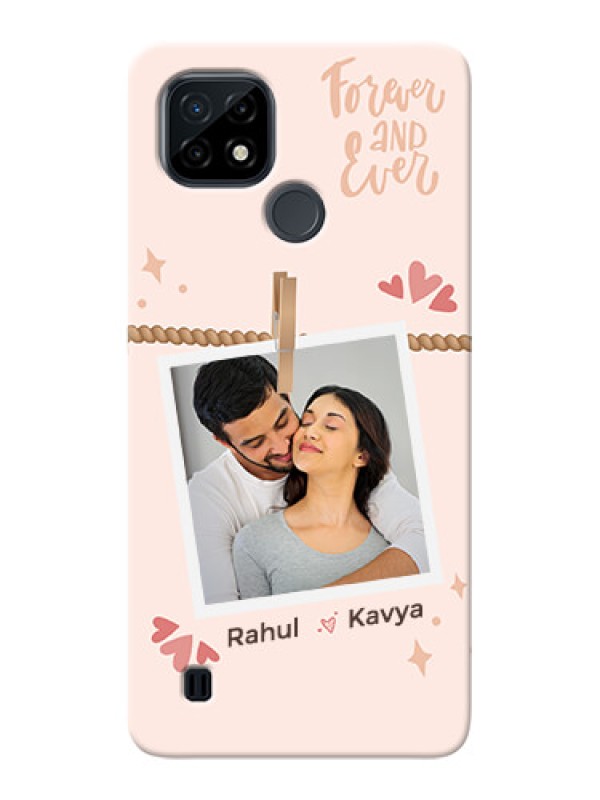 Custom Realme C21 Phone Back Covers: Forever and ever love Design