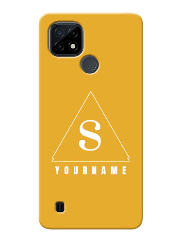 Custom Realme C21 Custom Mobile Case with simple triangle Design