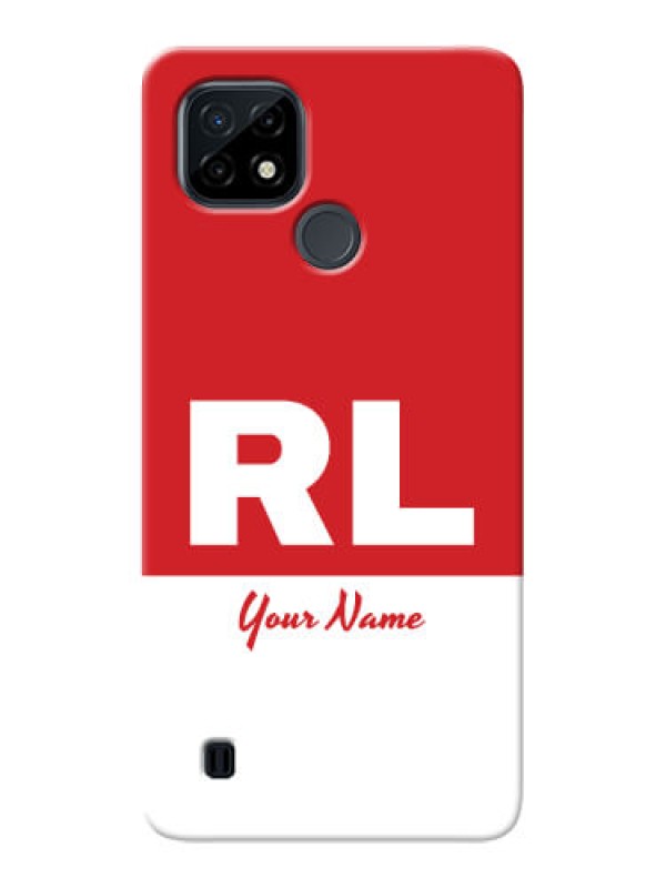 Custom Realme C21 Custom Phone Cases: dual tone custom text Design