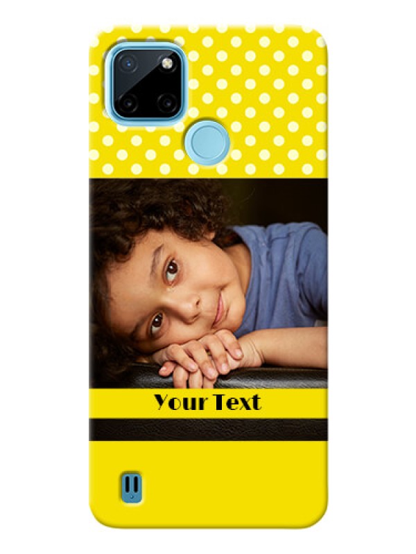 Custom Realme C21Y Custom Mobile Covers: Bright Yellow Case Design