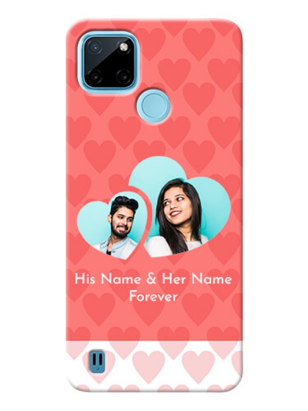 Custom Realme C21Y personalized phone covers: Couple Pic Upload Design