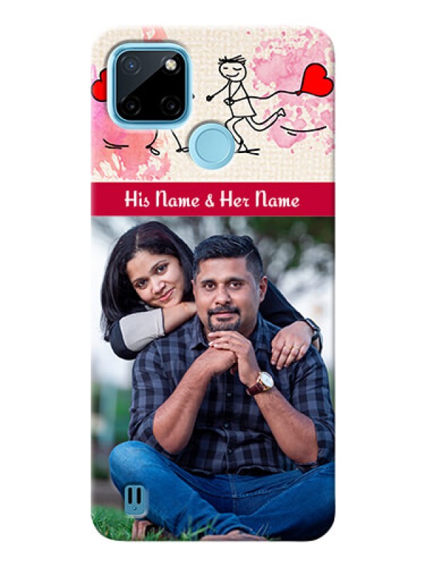 Custom Realme C21Y phone back covers: You and Me Case Design