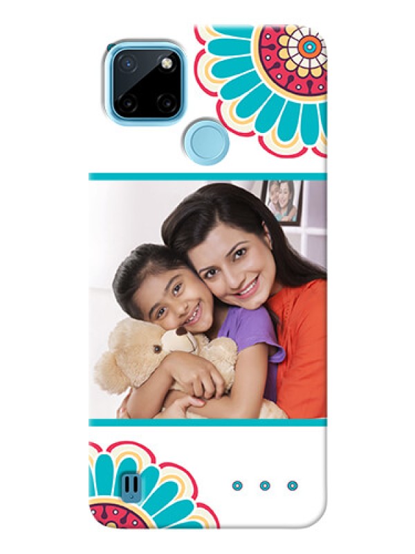 Custom Realme C21Y custom mobile phone cases: Flower Design