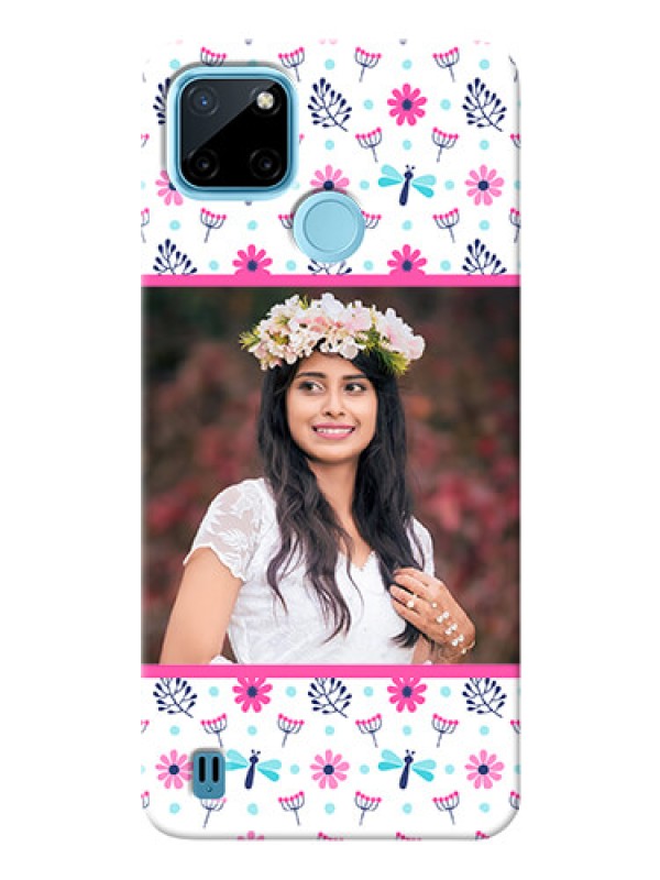 Custom Realme C21Y Mobile Covers: Colorful Flower Design