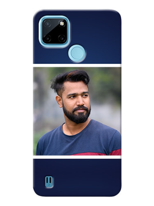 Custom Realme C21Y Mobile Cases: Simple Royal Blue Design