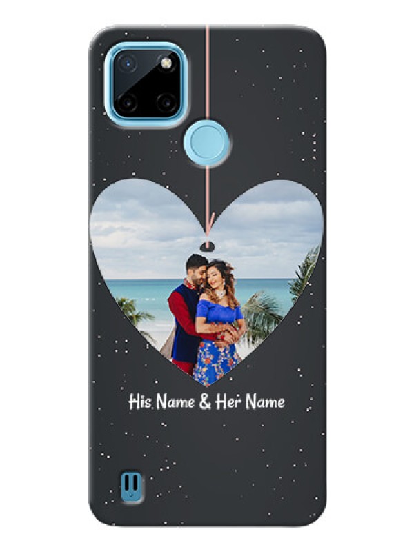 Custom Realme C21Y custom phone cases: Hanging Heart Design