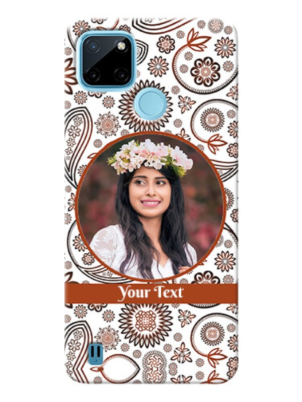 Custom Realme C21Y phone cases online: Abstract Floral Design 