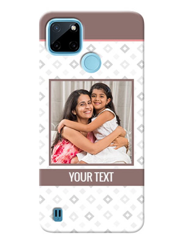 Custom Realme C21Y custom back covers: Simple Diamond Design