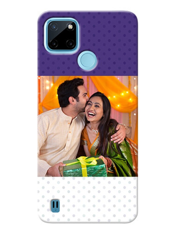 Custom Realme C21Y mobile phone cases: Violet Pattern Design