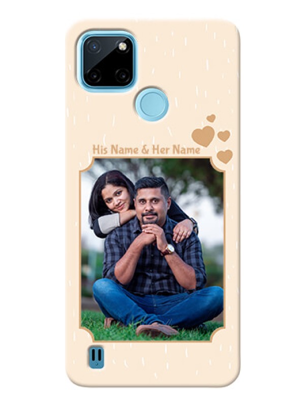 Custom Realme C21Y mobile phone cases with confetti love design 