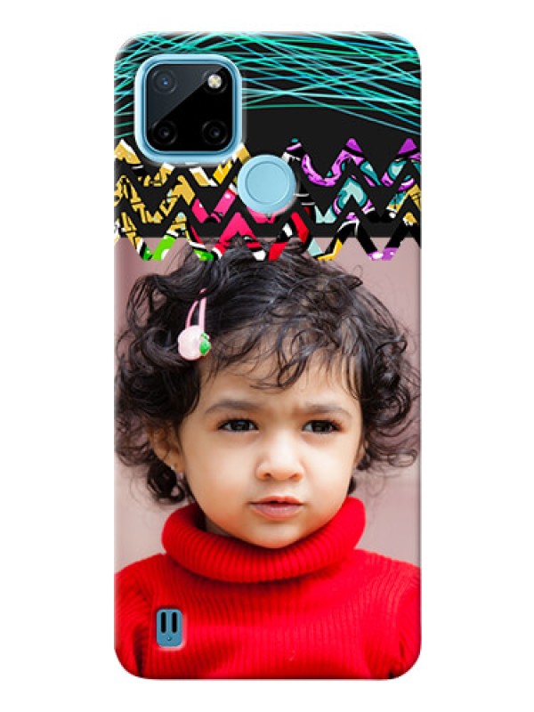 Custom Realme C21Y personalized phone covers: Neon Abstract Design