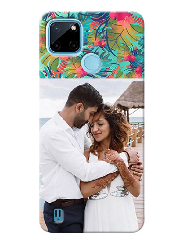 Custom Realme C21Y Personalized Phone Cases: Watercolor Floral Design