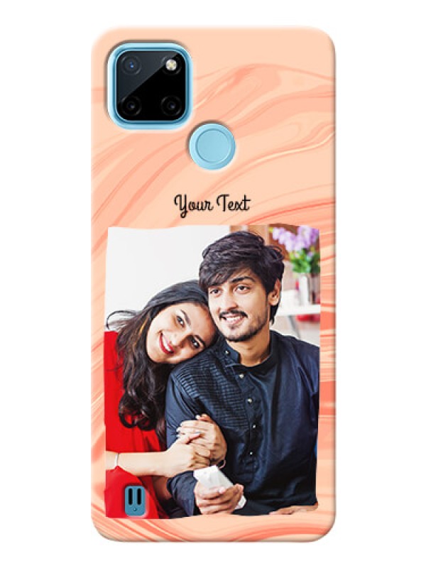Custom Realme C21Y Customized Phone Cases: Marble Texture Design