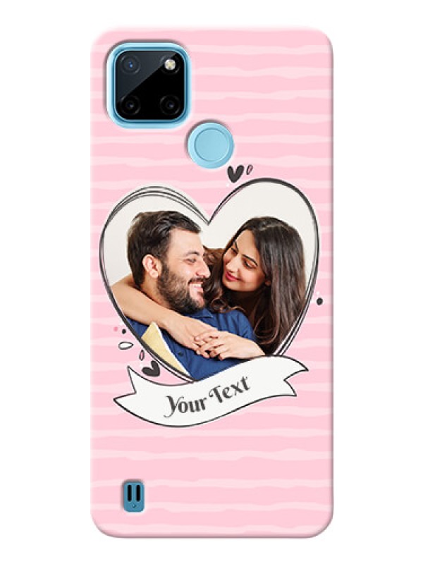 Custom Realme C21Y custom mobile phone covers: Vintage Heart Design