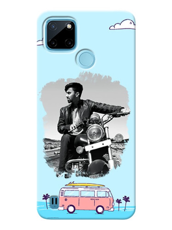 Custom Realme C21Y Mobile Covers Online: Travel & Adventure Design