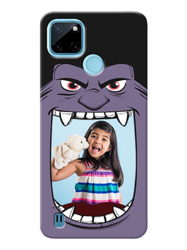 Custom Realme C21Y Personalised Phone Covers: Angry Monster Design