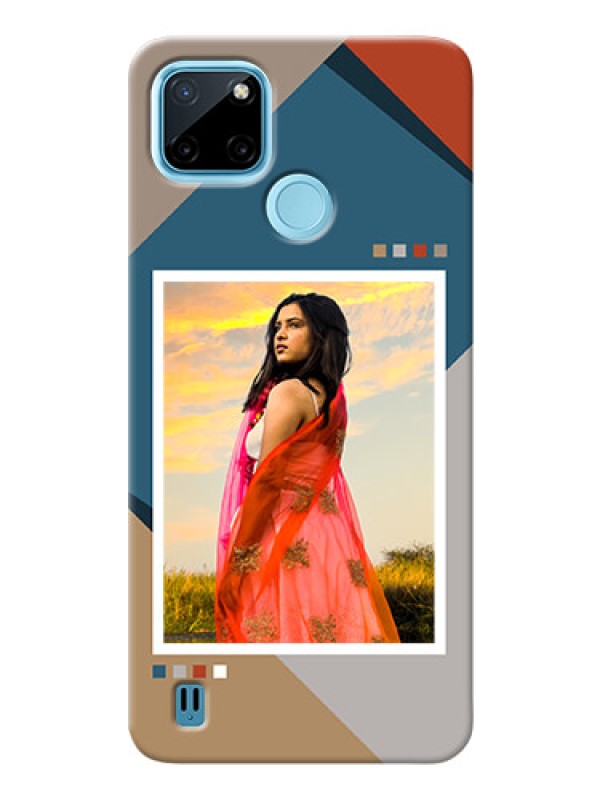 Custom Realme C21Y Mobile Back Covers: Retro color pallet Design
