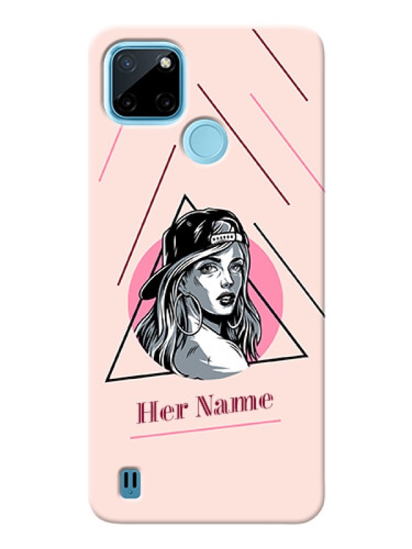 Custom Realme C21Y Custom Phone Cases: Rockstar Girl Design