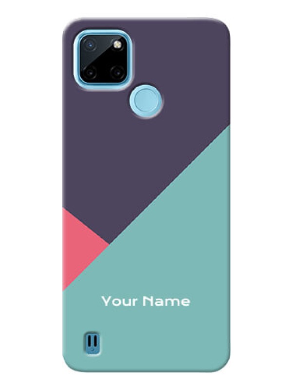 Custom Realme C21Y Custom Phone Cases: Tri Color abstract Design