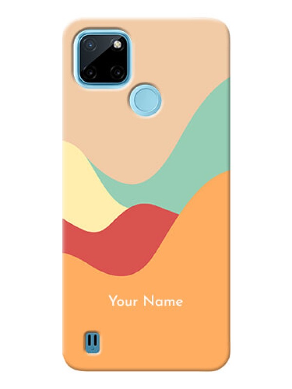 Custom Realme C21Y Custom Mobile Case with Ocean Waves Multi-colour Design
