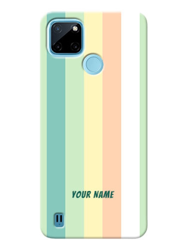 Custom Realme C21Y Back Covers: Multi-colour Stripes Design