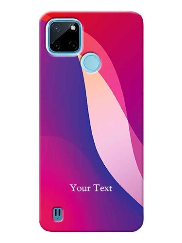 Custom Realme C21Y Mobile Back Covers: Digital abstract Overlap Design