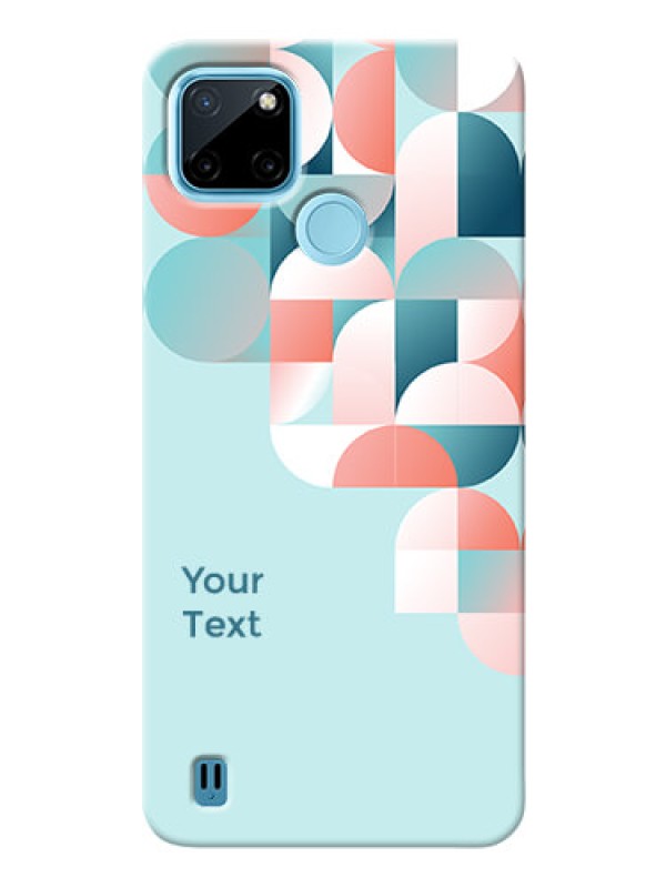 Custom Realme C21Y Back Covers: Stylish Semi-circle Pattern Design