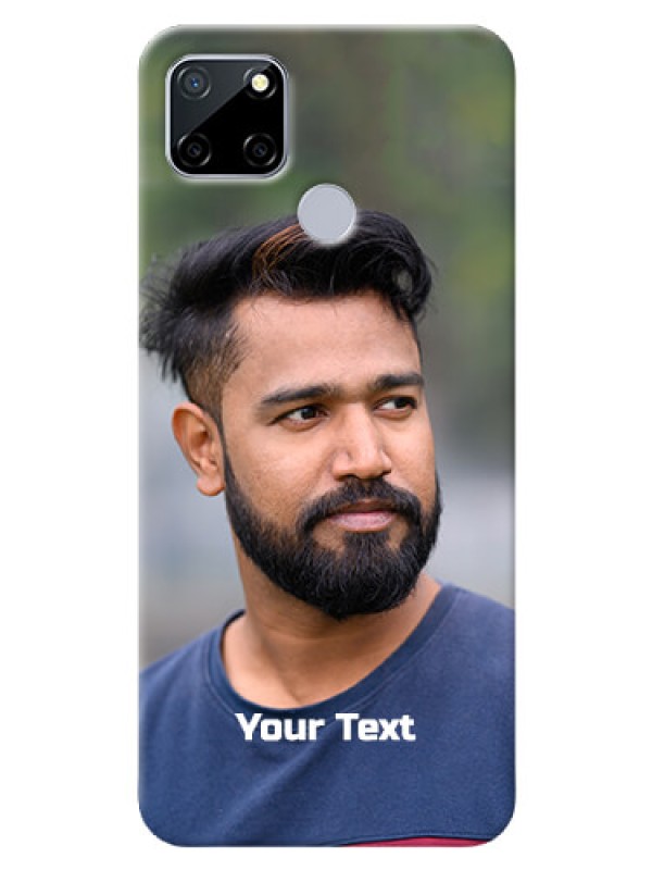 Custom Realme C25 Mobile Cover: Photo with Text