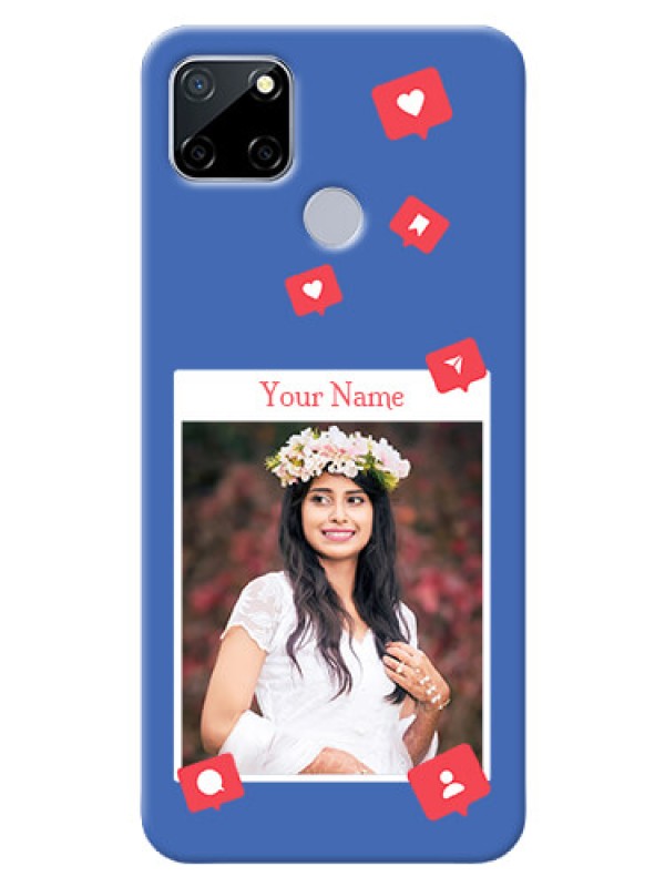 Custom Realme C25 Back Covers: Like Share And Comment Design