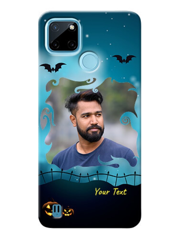 Custom Realme C25_Y Personalised Phone Cases: Halloween frame design