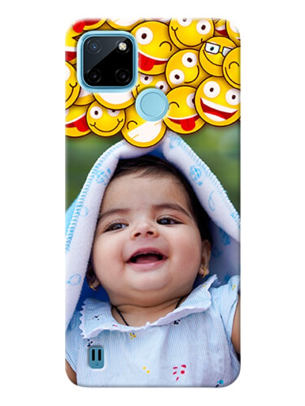 Custom Realme C25_Y Custom Phone Cases with Smiley Emoji Design