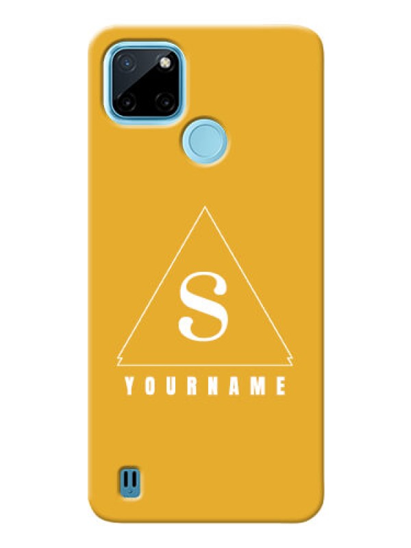 Custom Realme C25Y Custom Mobile Case with simple triangle Design