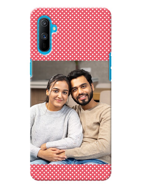 Custom Realme C3 Custom Mobile Case with White Dotted Design