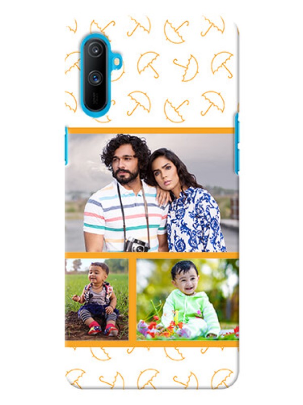 Custom Realme C3 Personalised Phone Cases: Yellow Pattern Design
