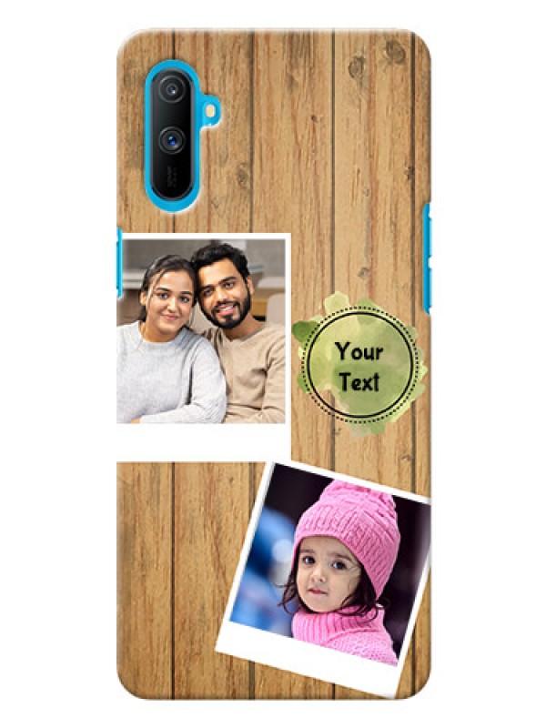 Custom Realme C3 Custom Mobile Phone Covers: Wooden Texture Design