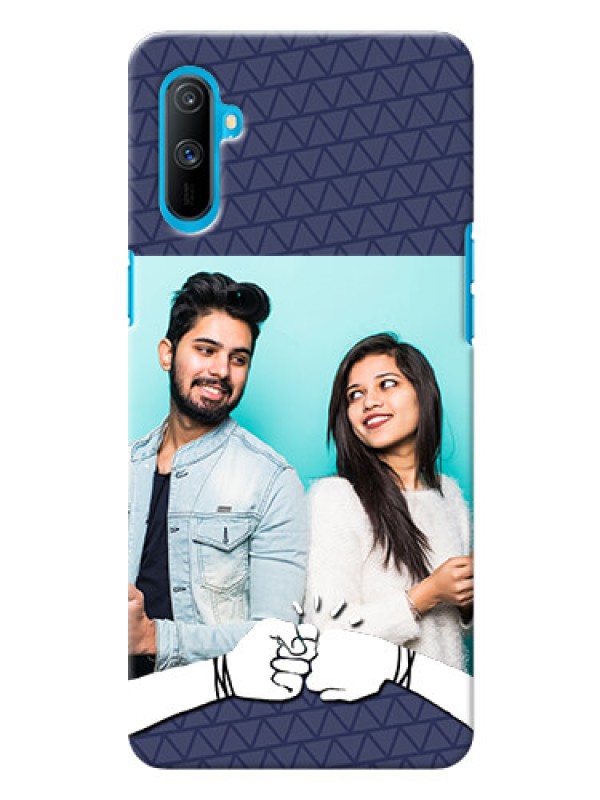 Custom Realme C3 Mobile Covers Online with Best Friends Design  