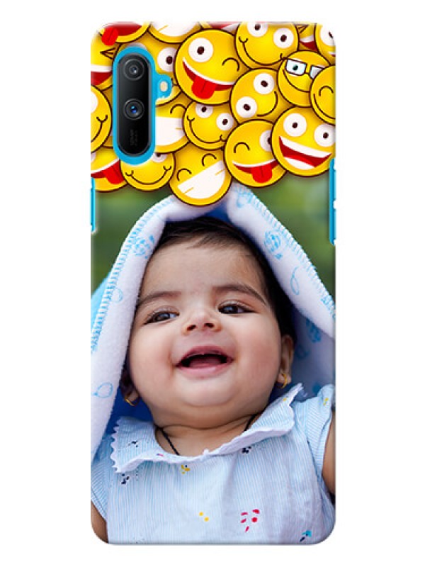 Custom Realme C3 Custom Phone Cases with Smiley Emoji Design