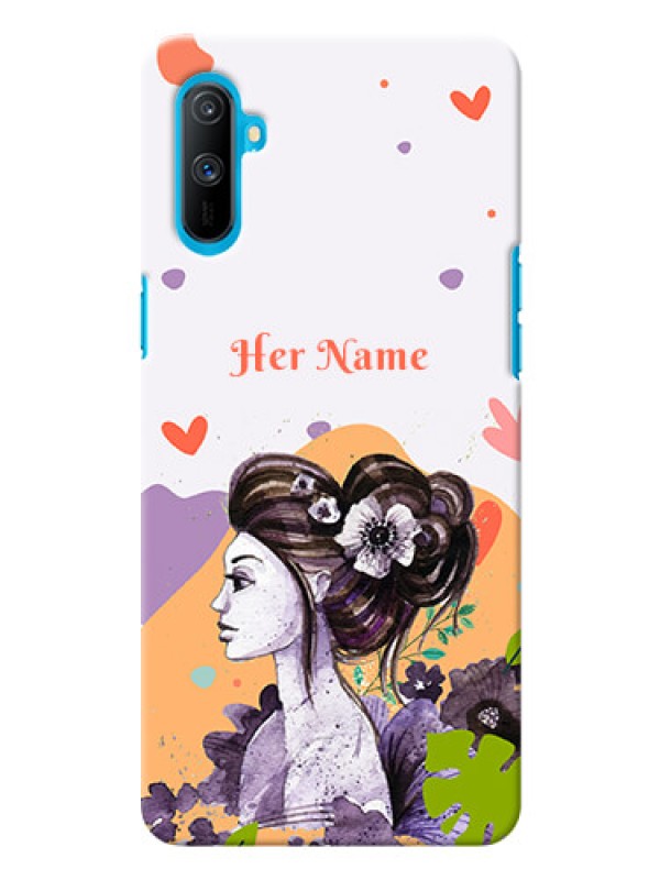Custom Realme C3 Custom Mobile Case with Woman And Nature Design
