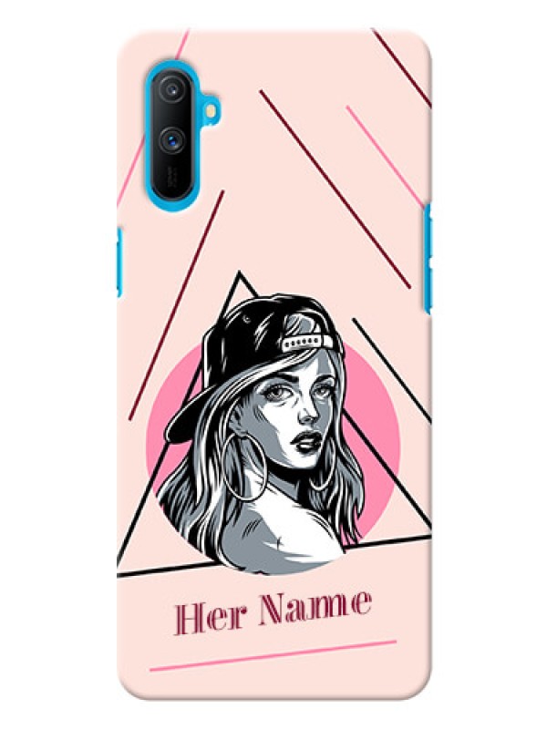 Custom Realme C3 Custom Phone Cases: Rockstar Girl Design