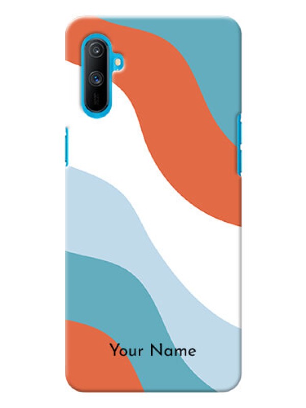 Custom Realme C3 Mobile Back Covers: coloured Waves Design