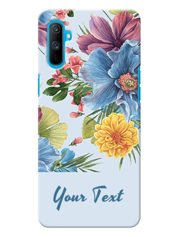 Custom Realme C3 Custom Phone Cases: Stunning Watercolored Flowers Painting Design
