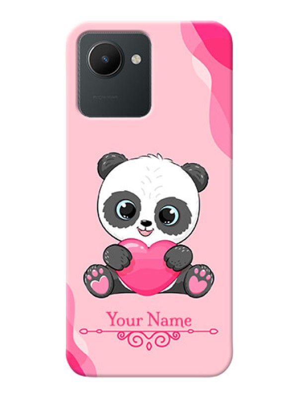 Custom Realme C30 Mobile Back Covers: Cute Panda Design