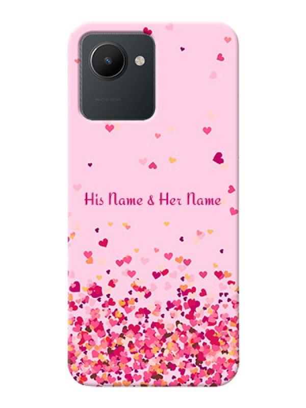 Custom Realme C30 Phone Back Covers: Floating Hearts Design