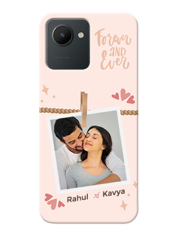 Custom Realme C30 Phone Back Covers: Forever and ever love Design