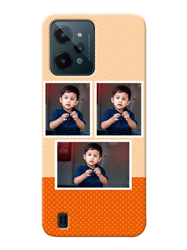 Custom Realme C31 Mobile Back Covers: Bulk Photos Upload Design