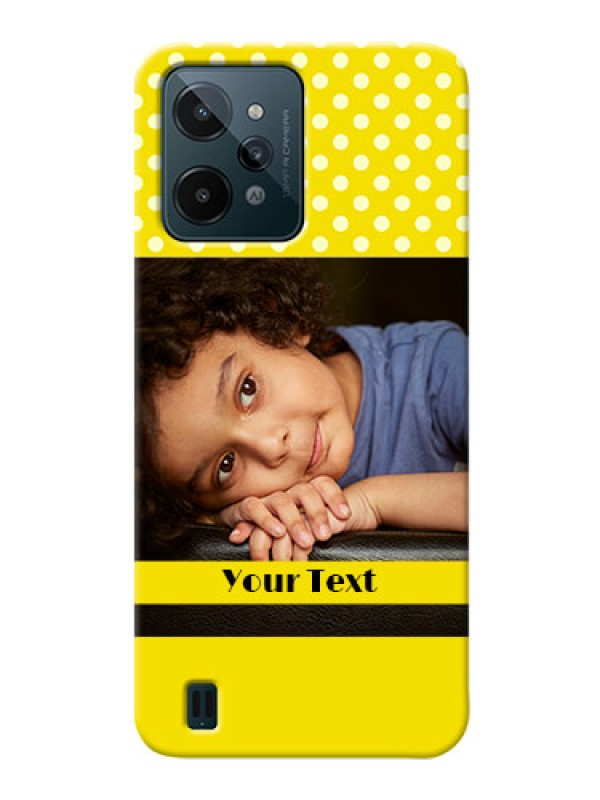 Custom Realme C31 Custom Mobile Covers: Bright Yellow Case Design