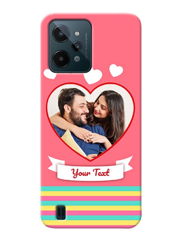 Custom Realme C31 Personalised mobile covers: Love Doodle Design