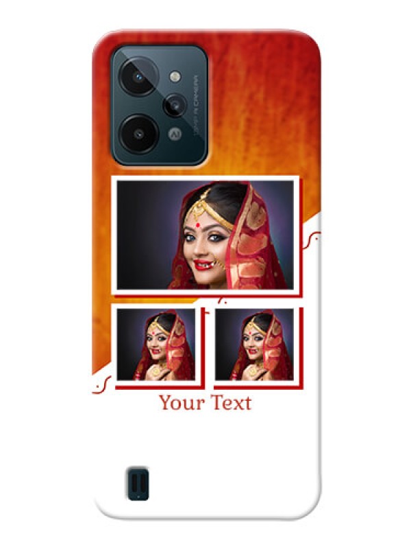 Custom Realme C31 Personalised Phone Cases: Wedding Memories Design 