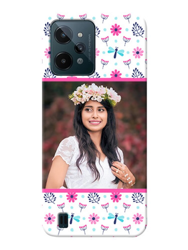 Custom Realme C31 Mobile Covers: Colorful Flower Design