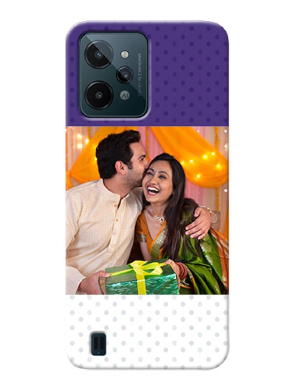 Custom Realme C31 mobile phone cases: Violet Pattern Design